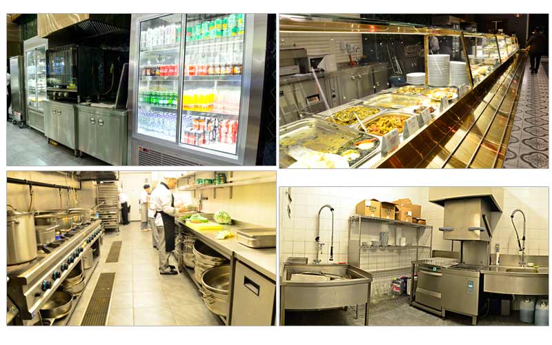 Örnek Bir Self Servis Restoran Mutfağı ve Servis Alanı