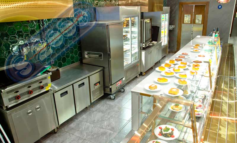 Self-Servis Restoran Servis Alanı ve Servis Arkası