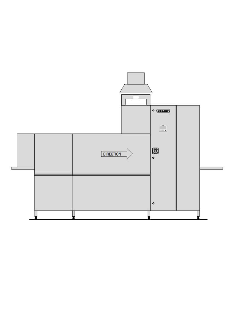Hobart Premium Rack Type Dish Washing Machine With Dryer