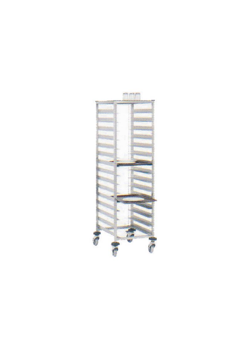 Kirli Servis Tepsi Arabası 53x37cm Tepsi İçin
