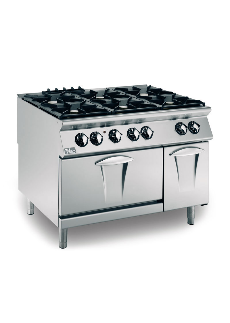900 Series Gas Cookers 6 Open Burner On Electric Oven