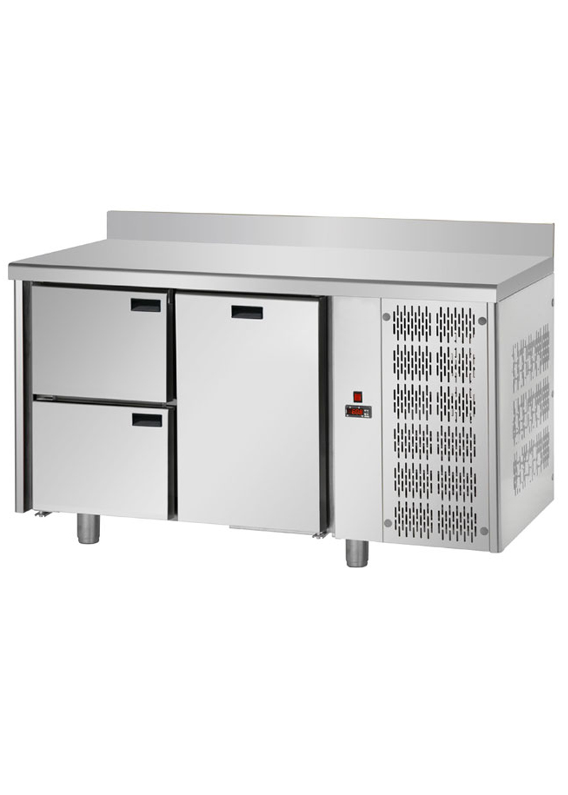 S2000 Tezgah Tip Çekmeceli 1 Kapı + 2 Çekmeceli Soğuk Dolap - T-143-1K-2C-NTV - 143x70x85 cm