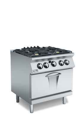 700 Serisi Gazlı 4 Açık Ateşli Elektrikli Fırınlı Kuzine - 80x73x87 cm - PC78GFE