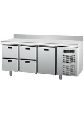 S2000 Tezgah Tip Çekmeceli 1 Kapı + 4 Çekmeceli Soğuk Dolap - T-188-1K-4C-NTV - 188x70x85 cm